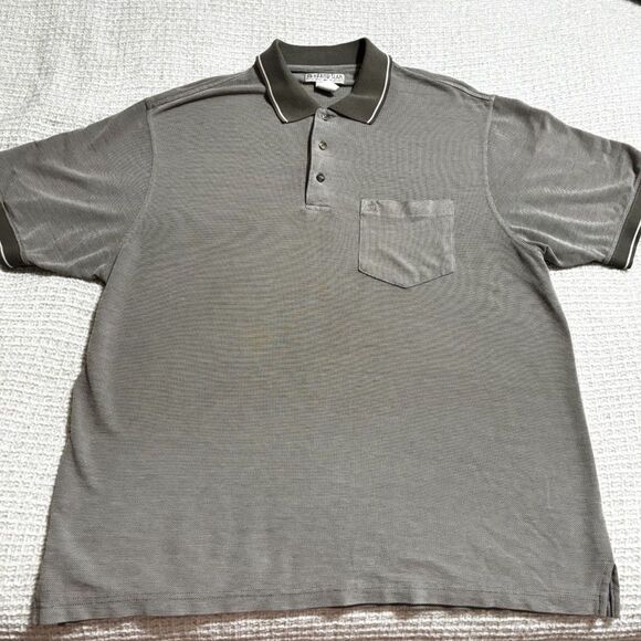 Grand Slam Other - Grand Slam Polo Shirt XL Gray Short Sleeve Cotton Pocket Classic Golf Casual